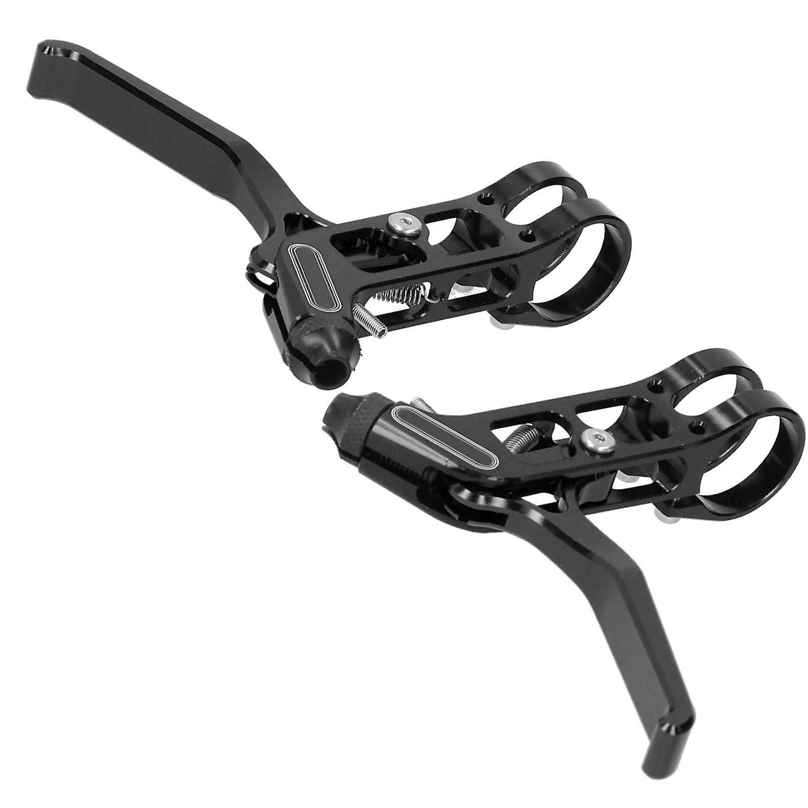 1pair Bicycle Hand Brake Aluminium Alloy Folding Road Moutain Bike Brake Levers Bike Partsblack