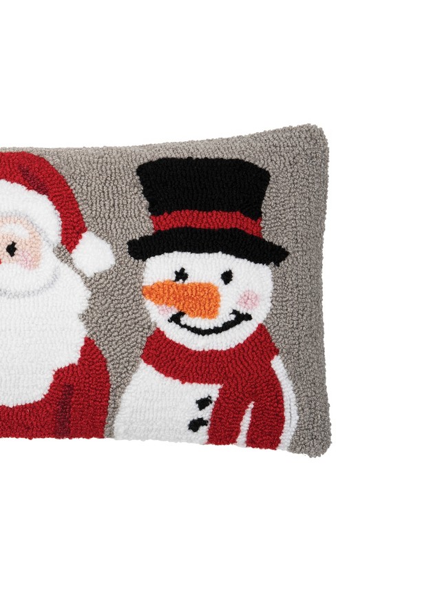 C amp f Home Christmas Buddies Trio Hooked Pillow