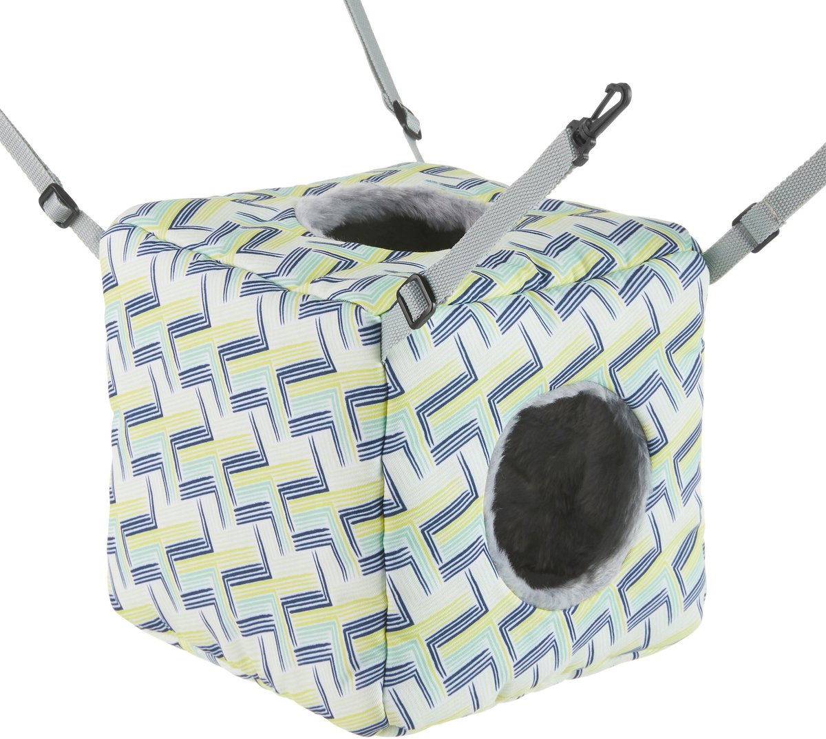 Frisco Geometric Small Pet Plush Hanging Cube