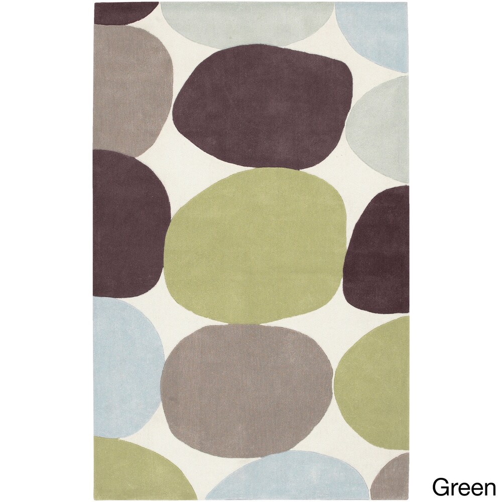 Hand tufted Large Dot Geometric Area Rug