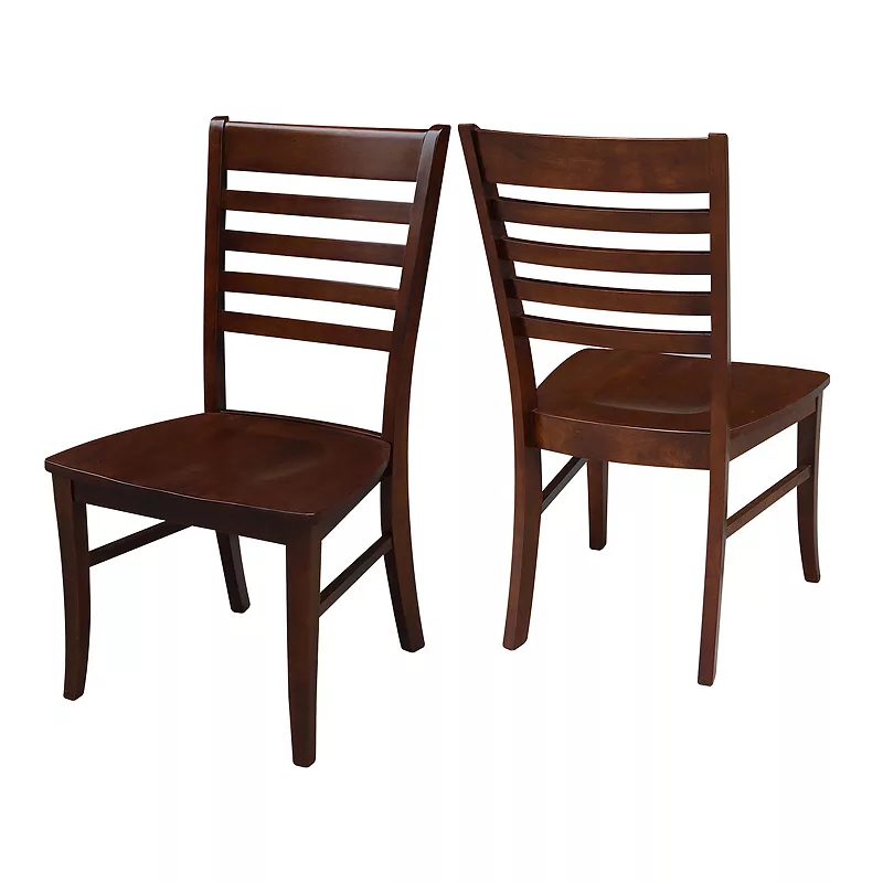 International Concepts 2-piece Cosmo Roma Espresso Chair Set