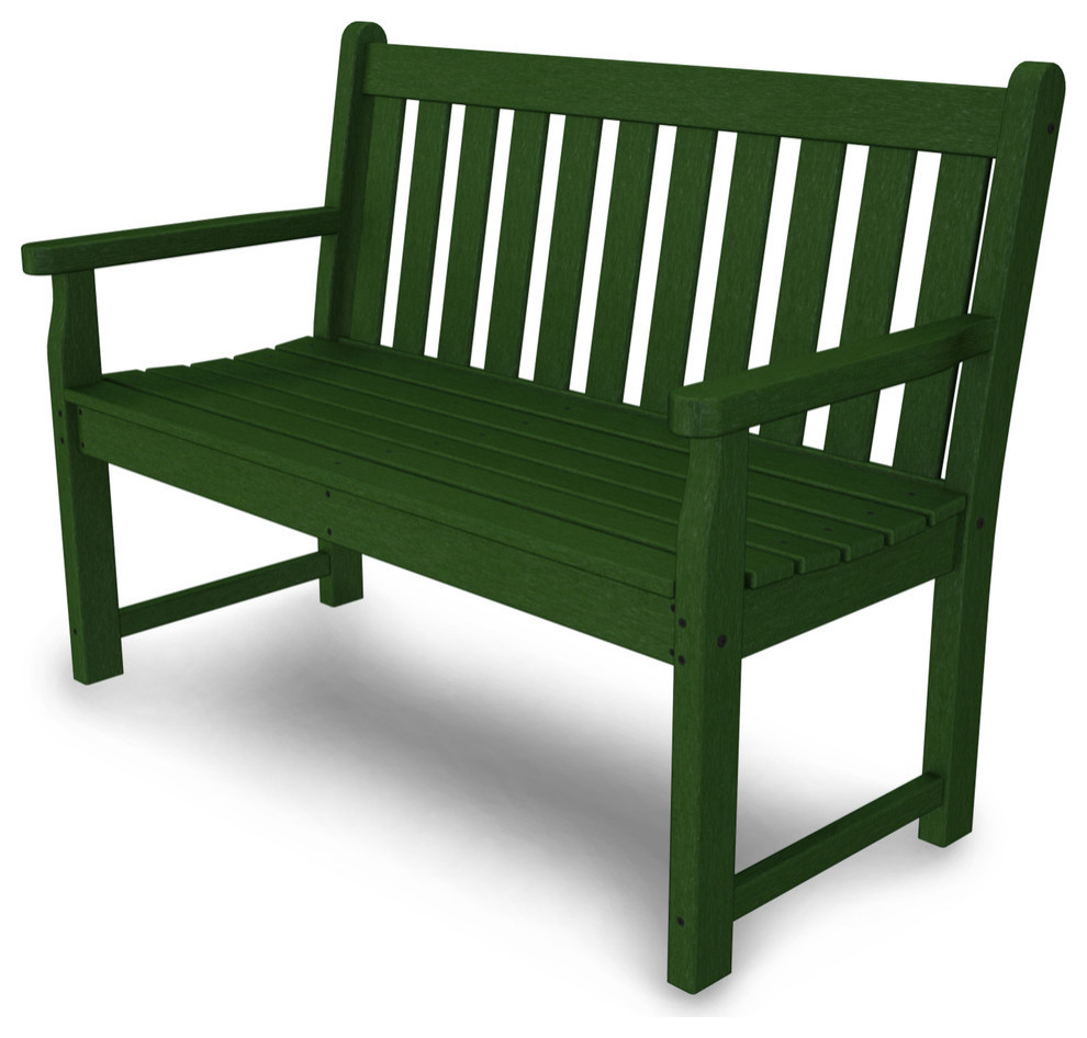 Polywood Traditional Garden 48 quotBench   Contemporary   Outdoor Benches   by POLYWOOD  Houzz