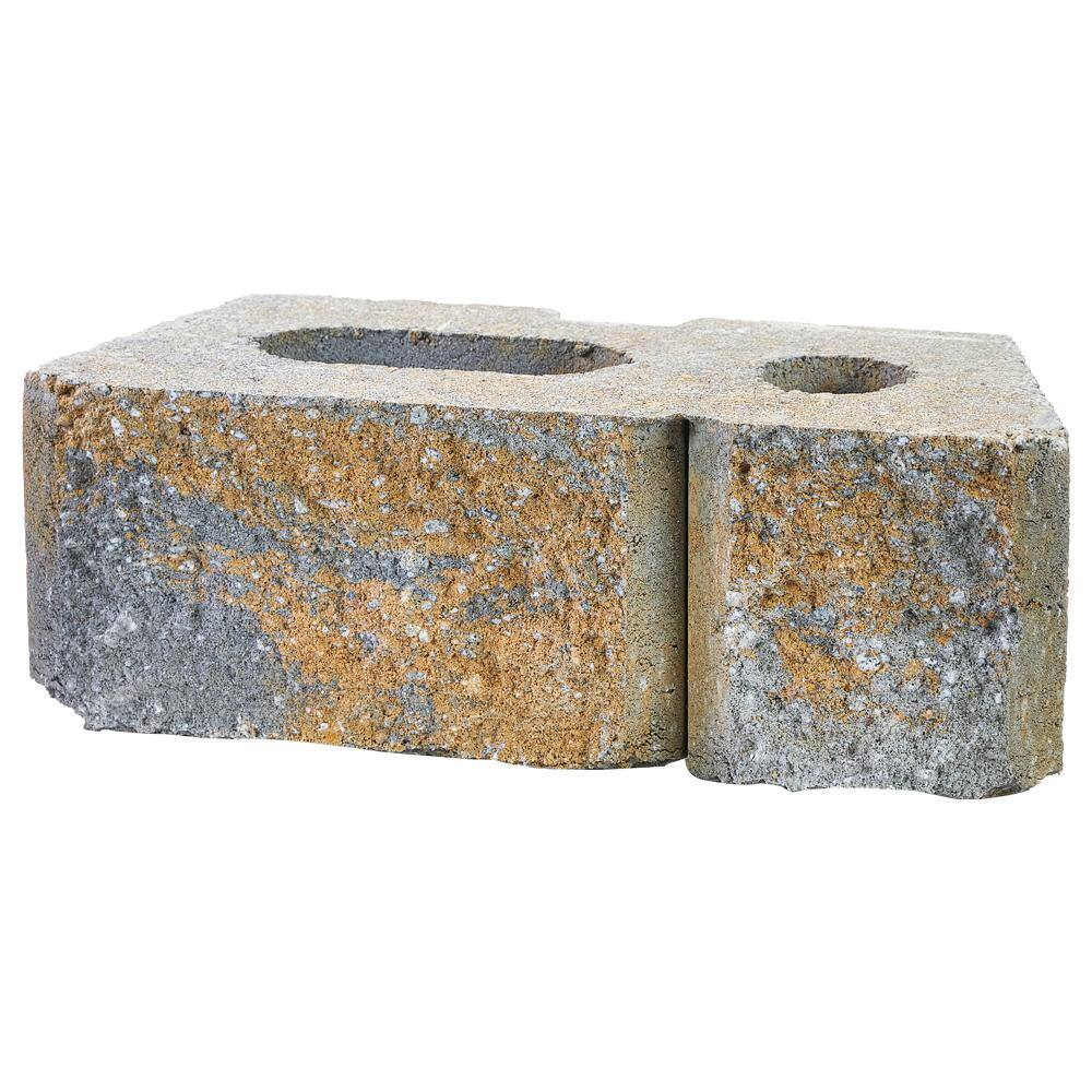 Pavestone RockWall Large 6 in. x 17.5 in. x 7 in. Yukon Concrete Retaining Wall Block 79850