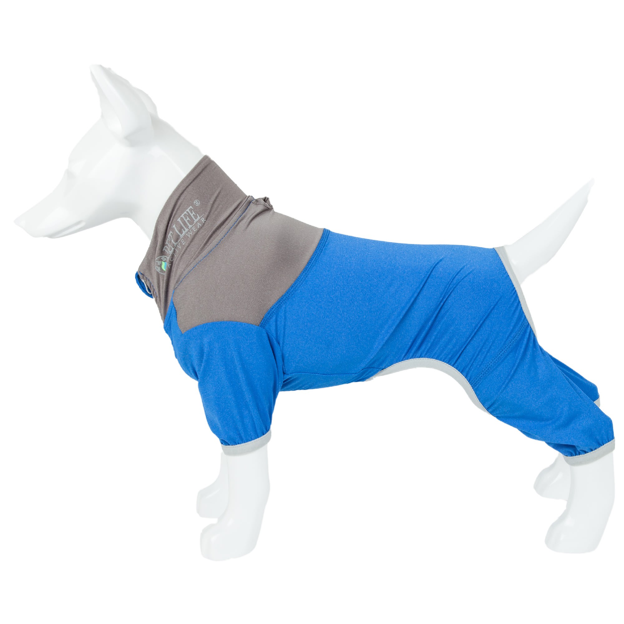 Pet Life Active Embarker Full Body Warm Up Blue Dog Sweaters， X-Small