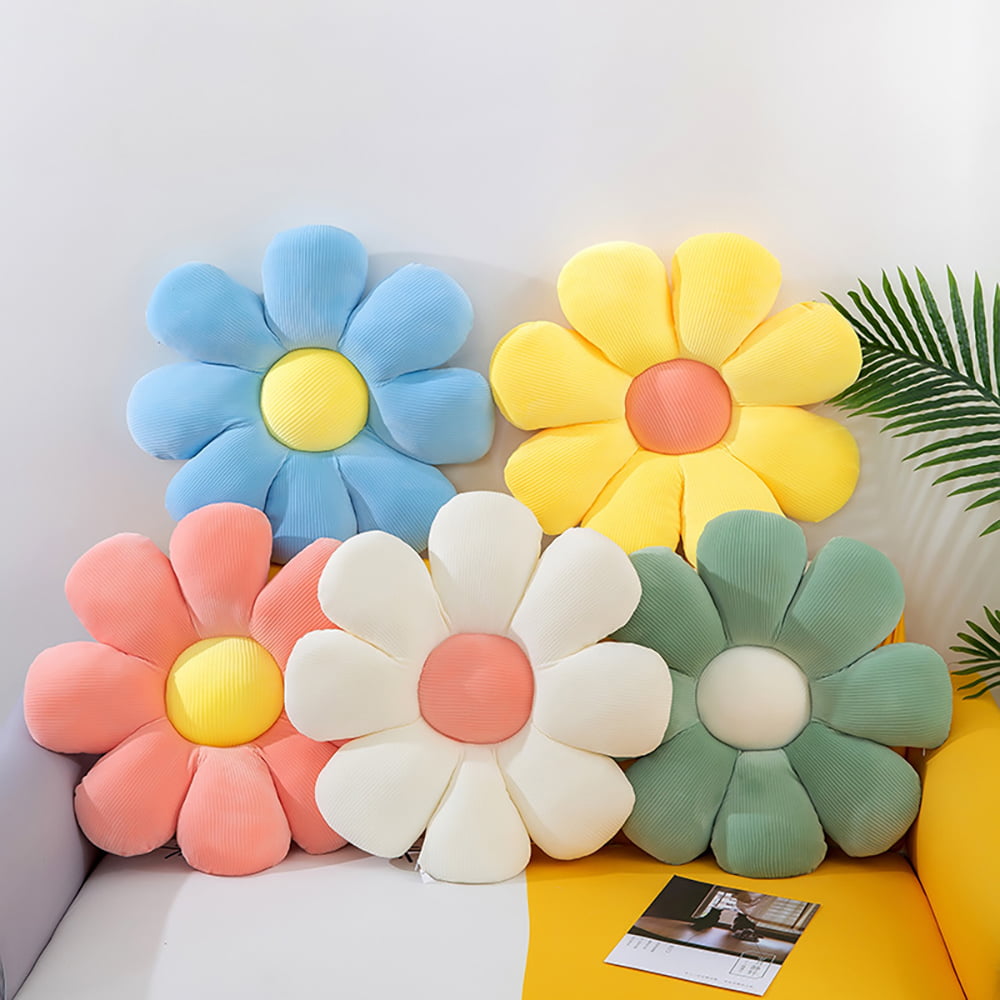 Home Decor Flower Pillow, Super Soft 15.7