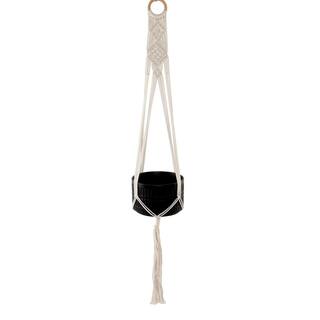 Flora Bunda 43 in. Cotton Hanging Macrame Plant Hanger NT12