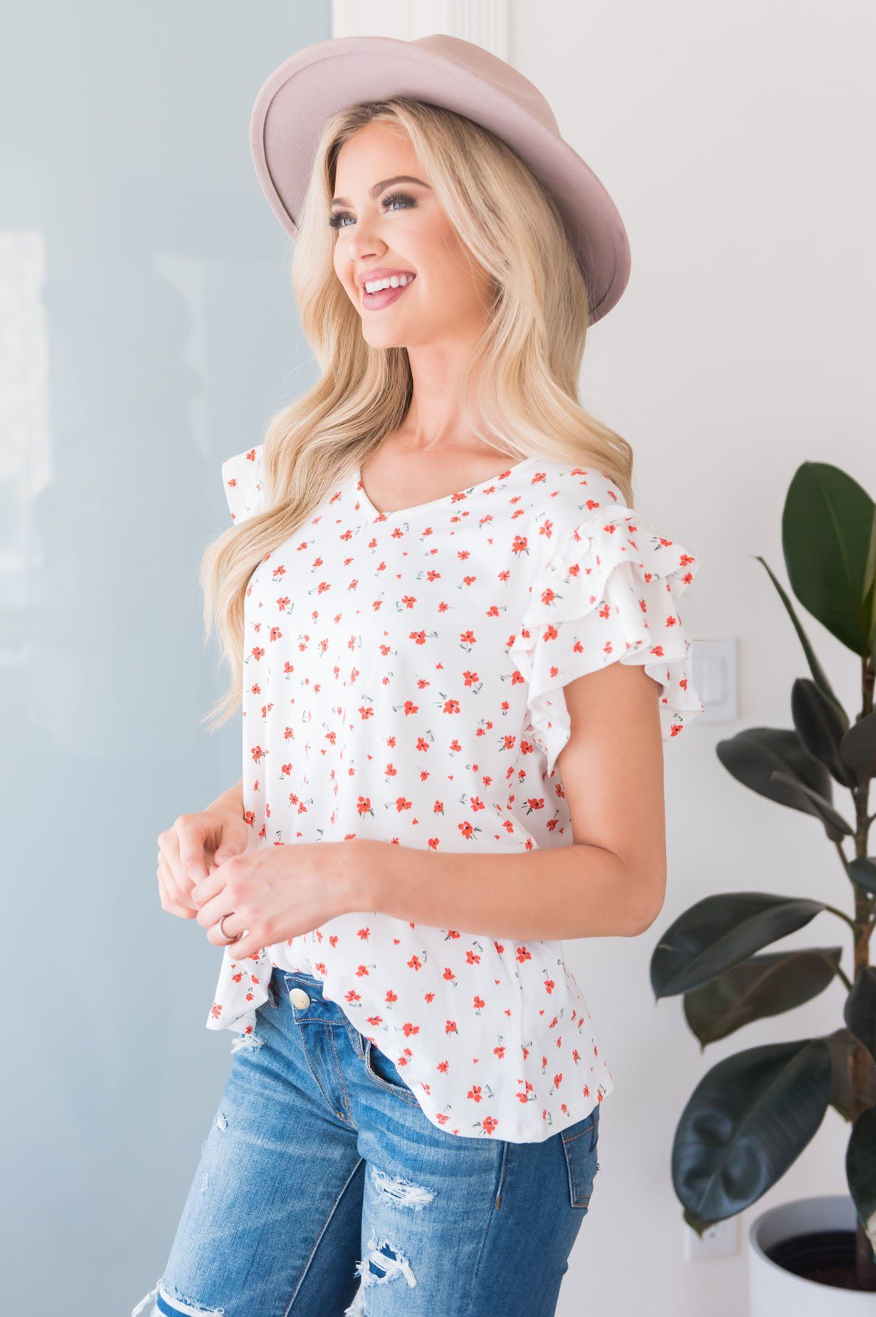 Sweet Blossoms Modest Blouse