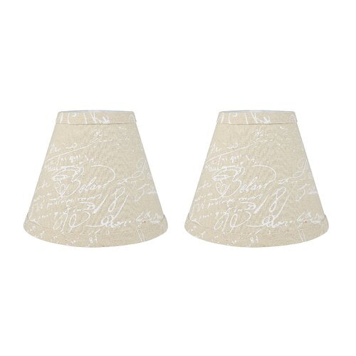 Urbanest Hardback 6'' Linen Empire Lamp Shade (Set of 2)