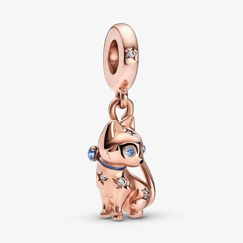 PANDORA  Sparkling Pet Cat Dangle Charm