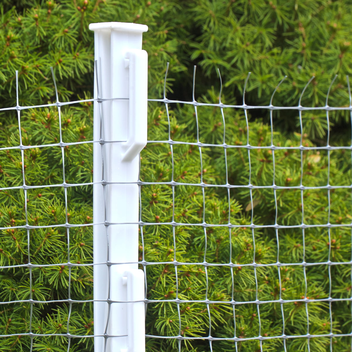 Expert Gardener Step-in Post, White, 48"