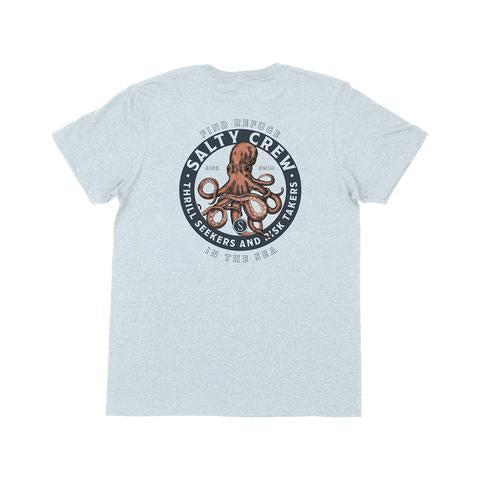 Salty Crew Deep Reach Short Sleeve Standard Tee Light Blue