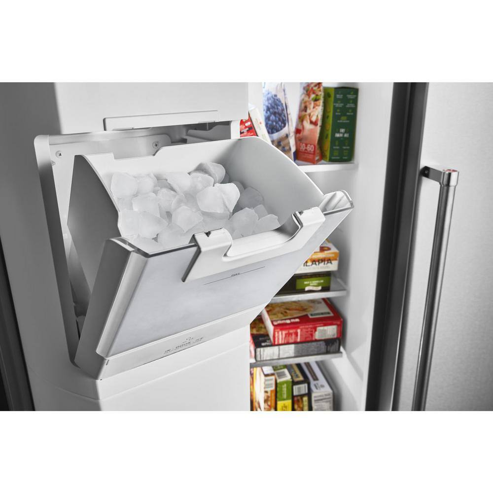 KitchenAid 19.8 cu. ft. Side by Side Refrigerator in Stainless Steel with PrintShield Finish Counter Depth KRSC700HPS