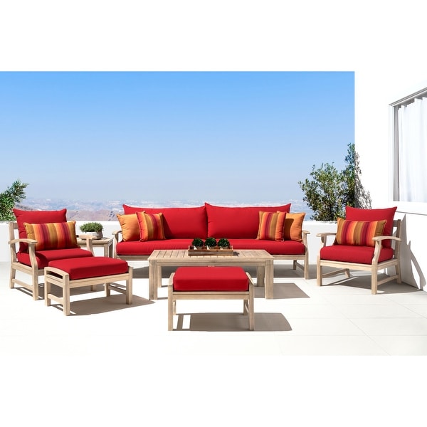 Kooper 8 Piece Sunbrella Outdoor Patio Sofa and Club Chair Set