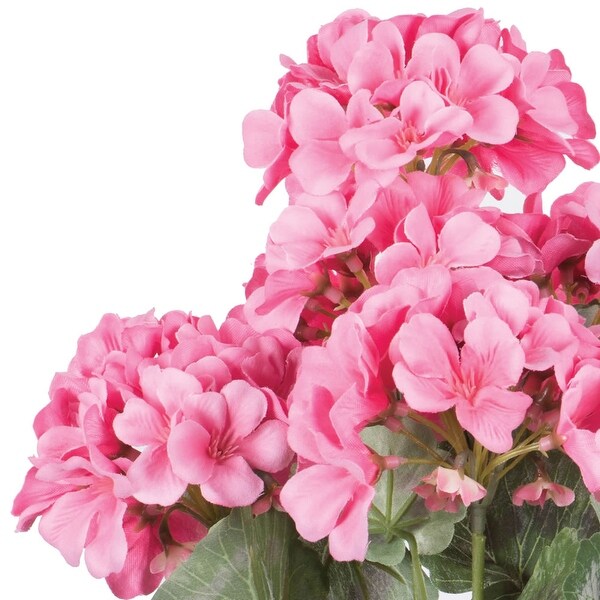 Vickerman 19.5 Coral Geranium Floral Bush