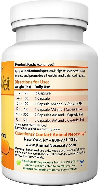 Animal Necessity Serenin Vet Natural Calming Dog and Cat Supplement