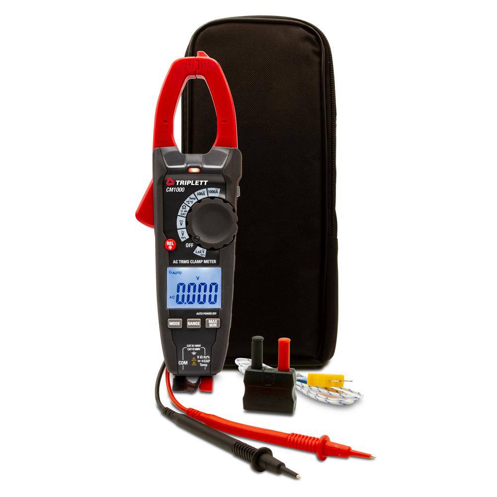 TRIPLETT 1000 Amp True RMS AC Clamp Meter CM1000