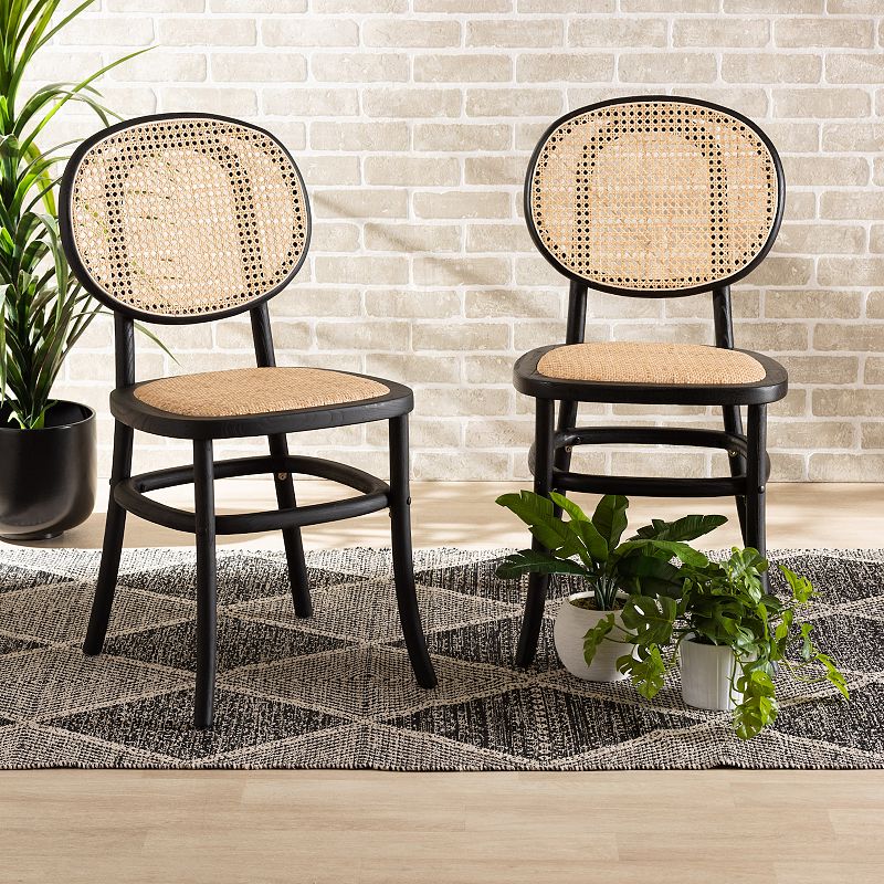 Baxton Studio Garold Dining Chair 2-piece Set