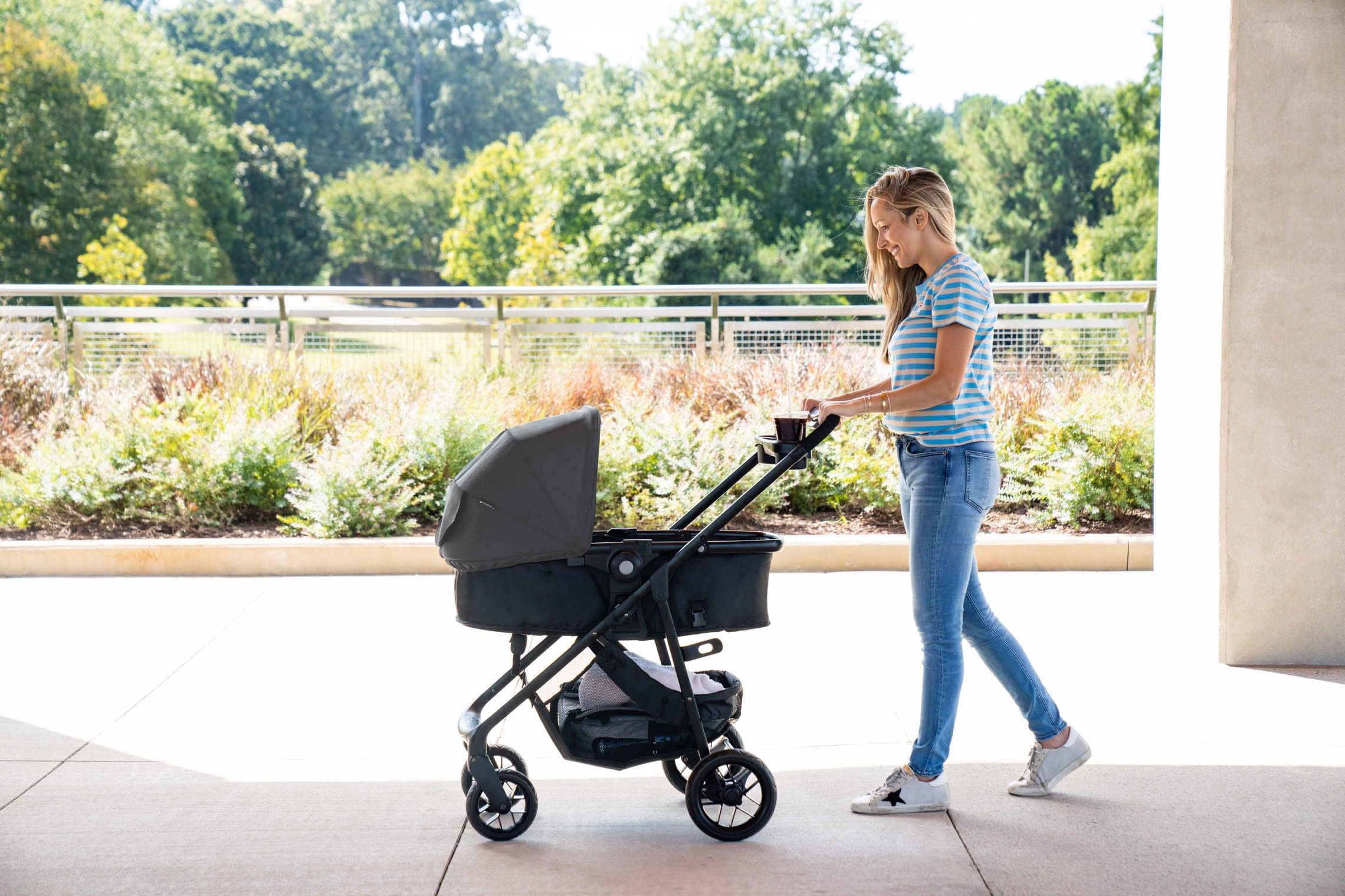 Safety 1ˢᵗ Grow and Go Sprint 8-in-1 Modular Travel System, Alloy