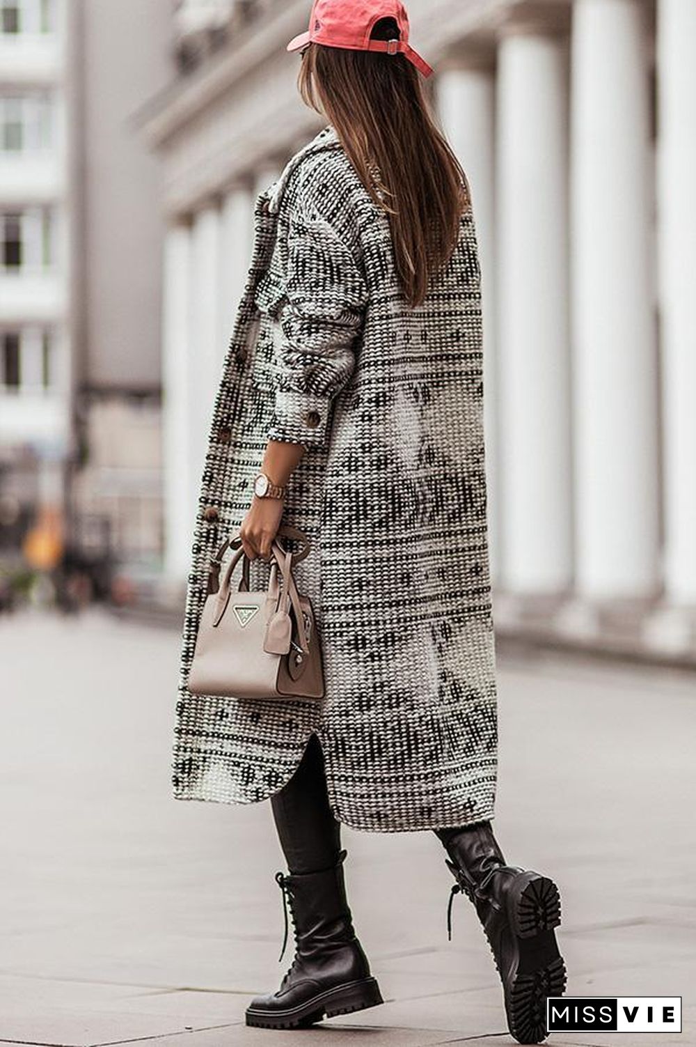 Cozy Up In Carolina Printed Coat