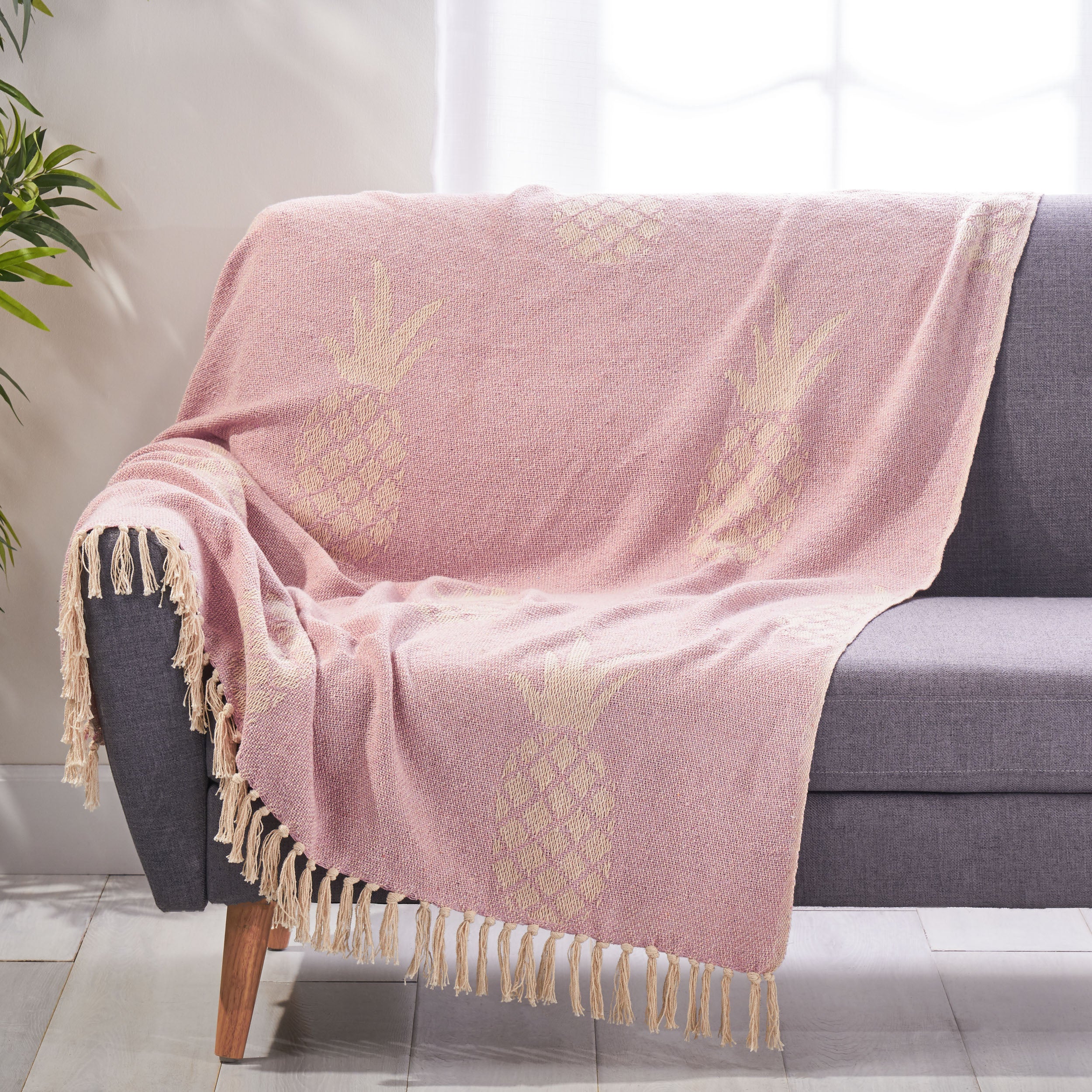 Amaro Boho Cotton Throw Blanket