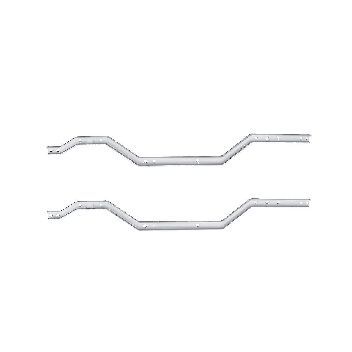 2pcs Metal Girder Side Chassis Rails For 1/18 Rc Crawler Car Trx4m Trx4-m Upgrade Part，silver