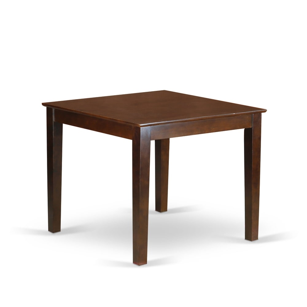 East West Furniture Oxford Square Kitchen Dining Table for Small Spaces (Finish Color Options)