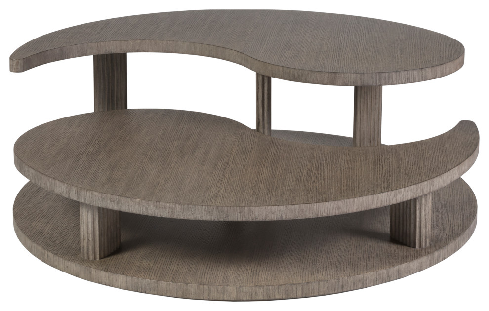 Yinyang Round Cocktail Table   Contemporary   Coffee Tables   by Lexington Home Brands  Houzz