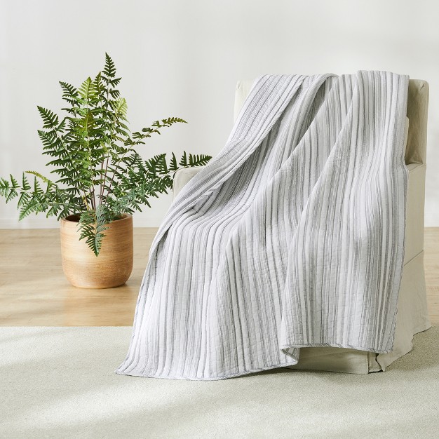 Bondi Stripe Quilted Throw Levtex Home