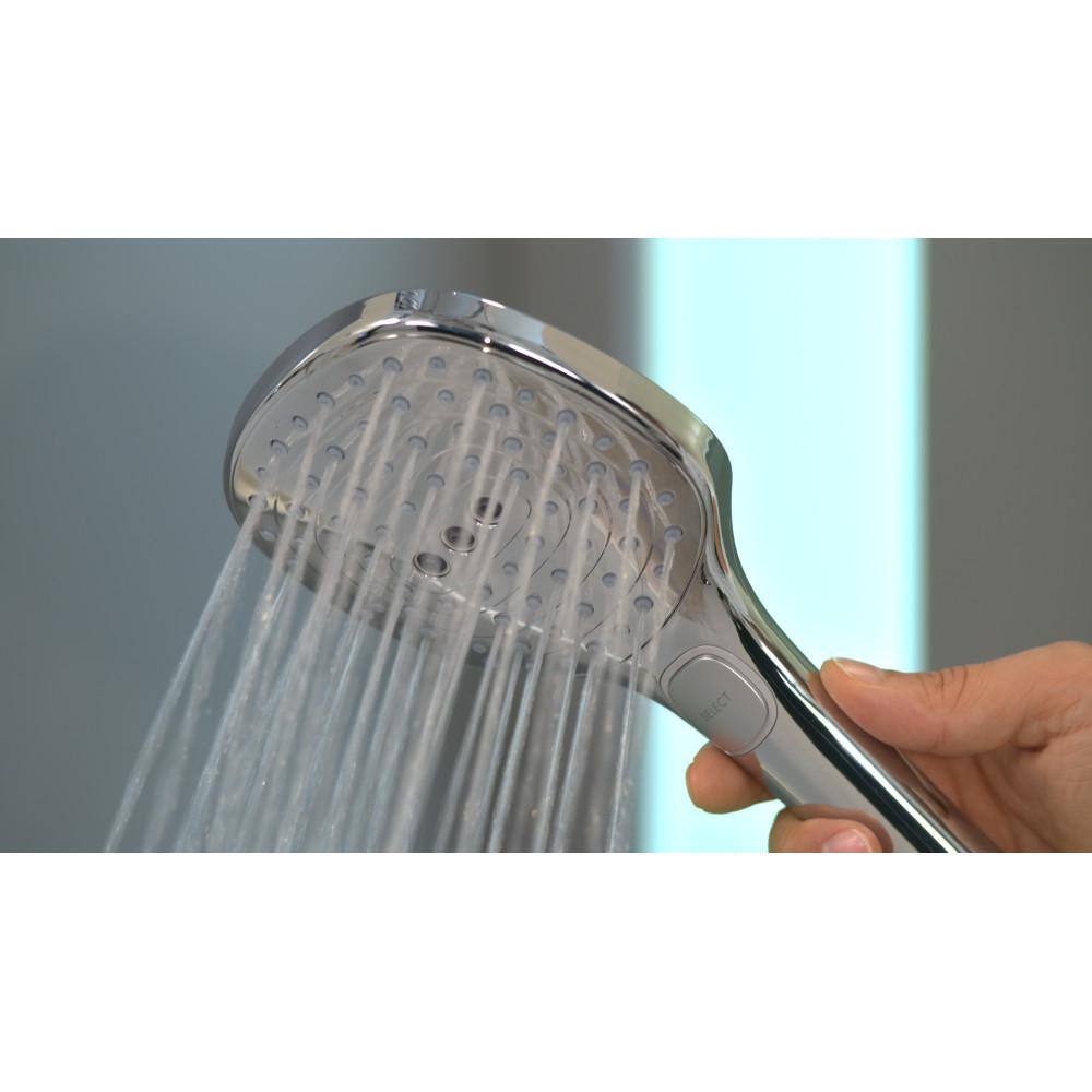 Hansgrohe 3-Spray 4.8 in. Single Wall Mount Handheld Rain Shower Head in Chrome 04520400