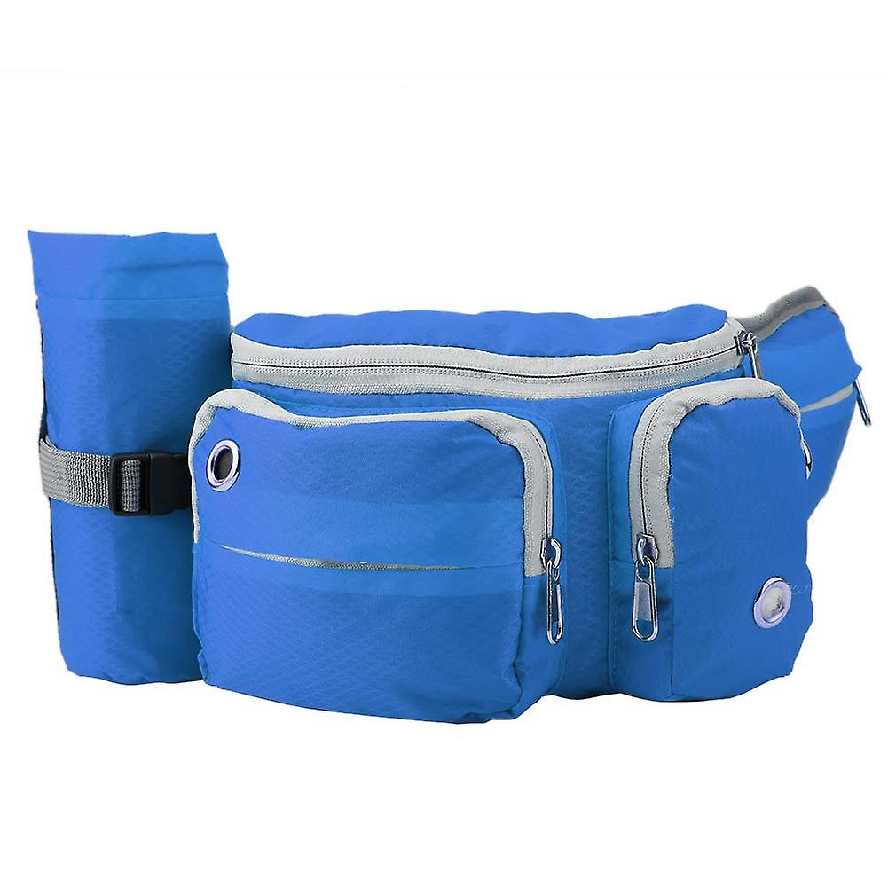 Dog Training Treat Bags Waist Storage Pack Bag Travel Accessory Training Pouches (blue)