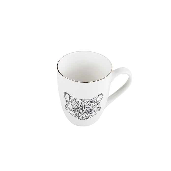 Karaca Draft Cat Mug Of 2 153.03.06.1758