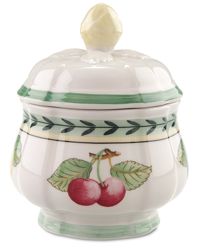 Villeroy and Boch Dinnerware French Garden Premium Porcelain  Fleurence Sugar Bowl