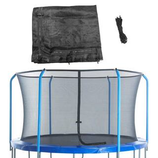 Upper Bounce Machrus Trampoline Replacement Net for 8 ft. Round Frames Using 6 Curved Poles with Top Ring Enclosure System Net Only UBNET-8FG-6