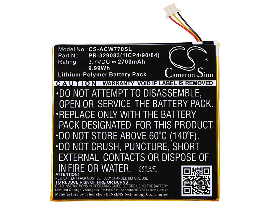 Acer Iconia One 7 B1770 Replacement Battery BatteryClerkcom Tablet