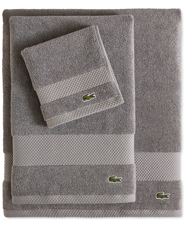 Lacoste Home Heritage Anti-Microbial Supima Cotton Bath Towel 30 x 54