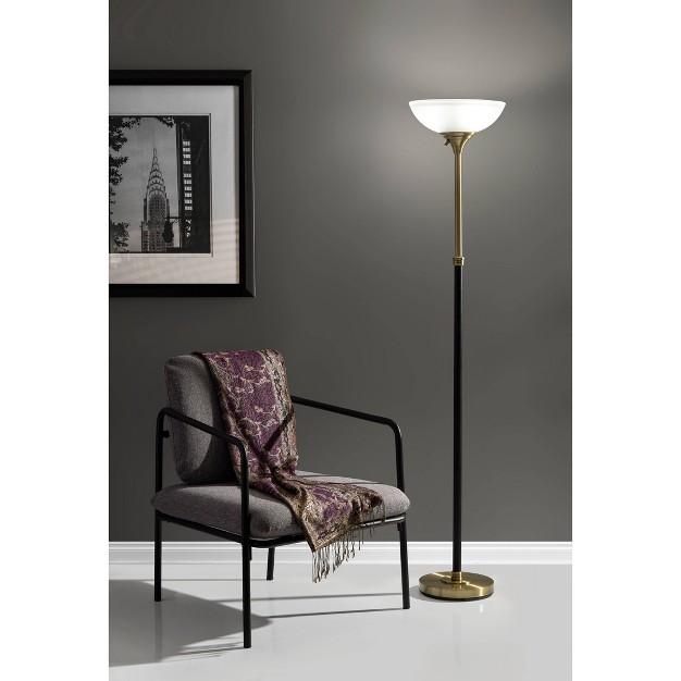 Bergen Collection Torchiere Black Adesso