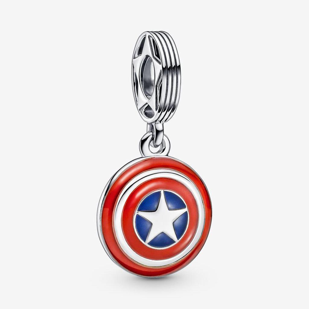 PANDORA  Marvel The Avengers Captain America Shield Dangle Charm