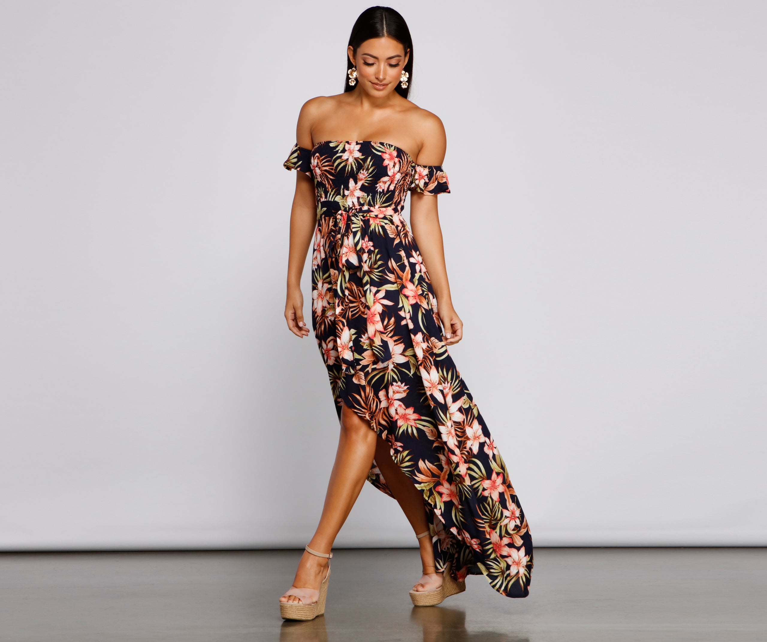 Tropical Sunsets Maxi Dress