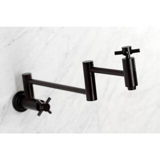 Kingston Brass Concord Wall Mount Pot Filler Faucets in Oil Rubbed Bronze HKS8105DX