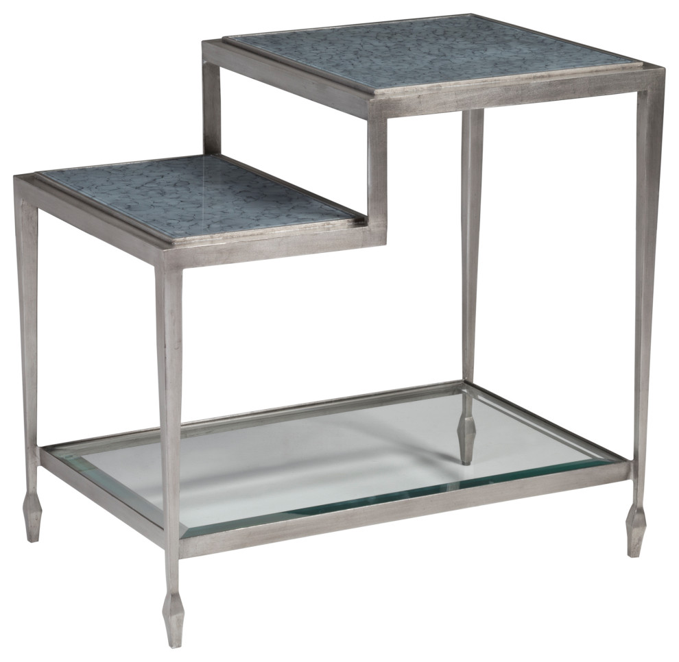 Sashay Silver Rectangular End Table   Contemporary   Side Tables And End Tables   by Lexington Home Brands  Houzz