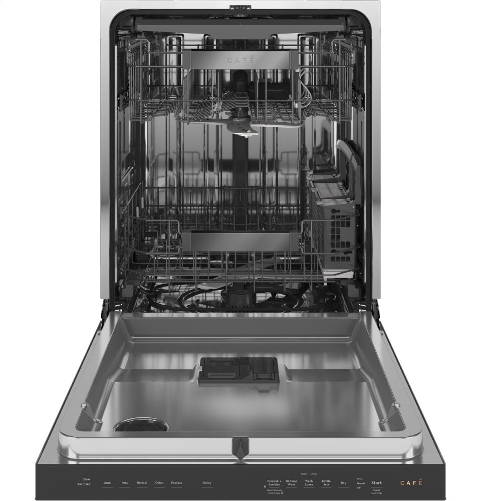 Cafe CDT845M5NS5 Café Stainless Steel Interior Dishwasher With Sanitize And Ultra Wash & Dry In Platinum Glass