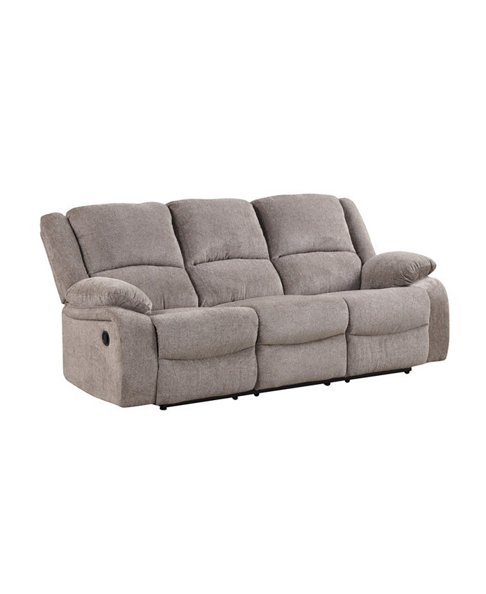 Furniture of America Hodge 88 Chenille Manual Recliner Sofa