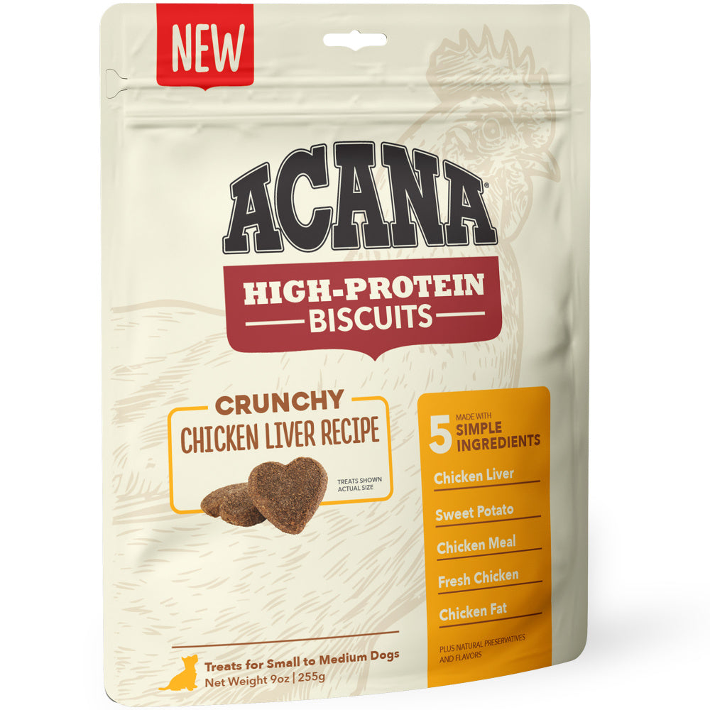 ACANA Crunchy Biscuits High-Protein Chicken Liver Recipe Dog Treats andndash; Pet Empire and Supplies