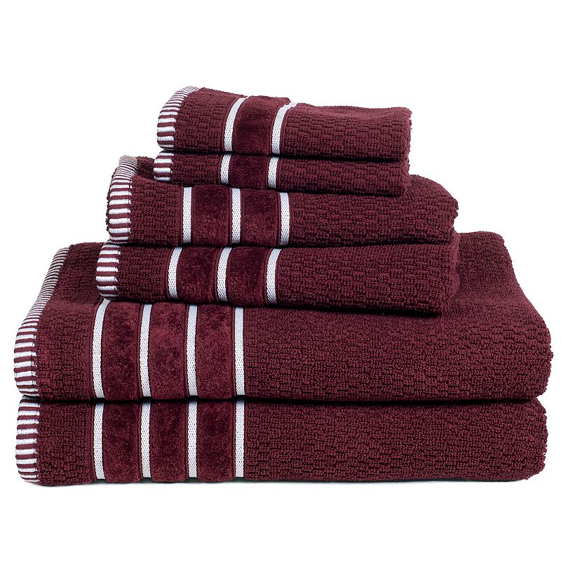 Portsmouth Home Rice Weave 6-piece Bath Towel Set