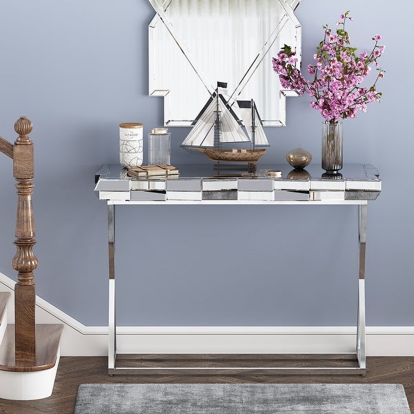 Glam Console Table with Mirror