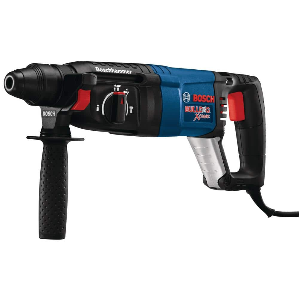 Bosch Bulldog Xtreme 8A Corded 1 in. Variable Speed SDS-Plus Rotary Hammer w/ Case+Carbide-Tipped SDS-Plus Bit Set(7-Piece) 11255VSR+HCK001