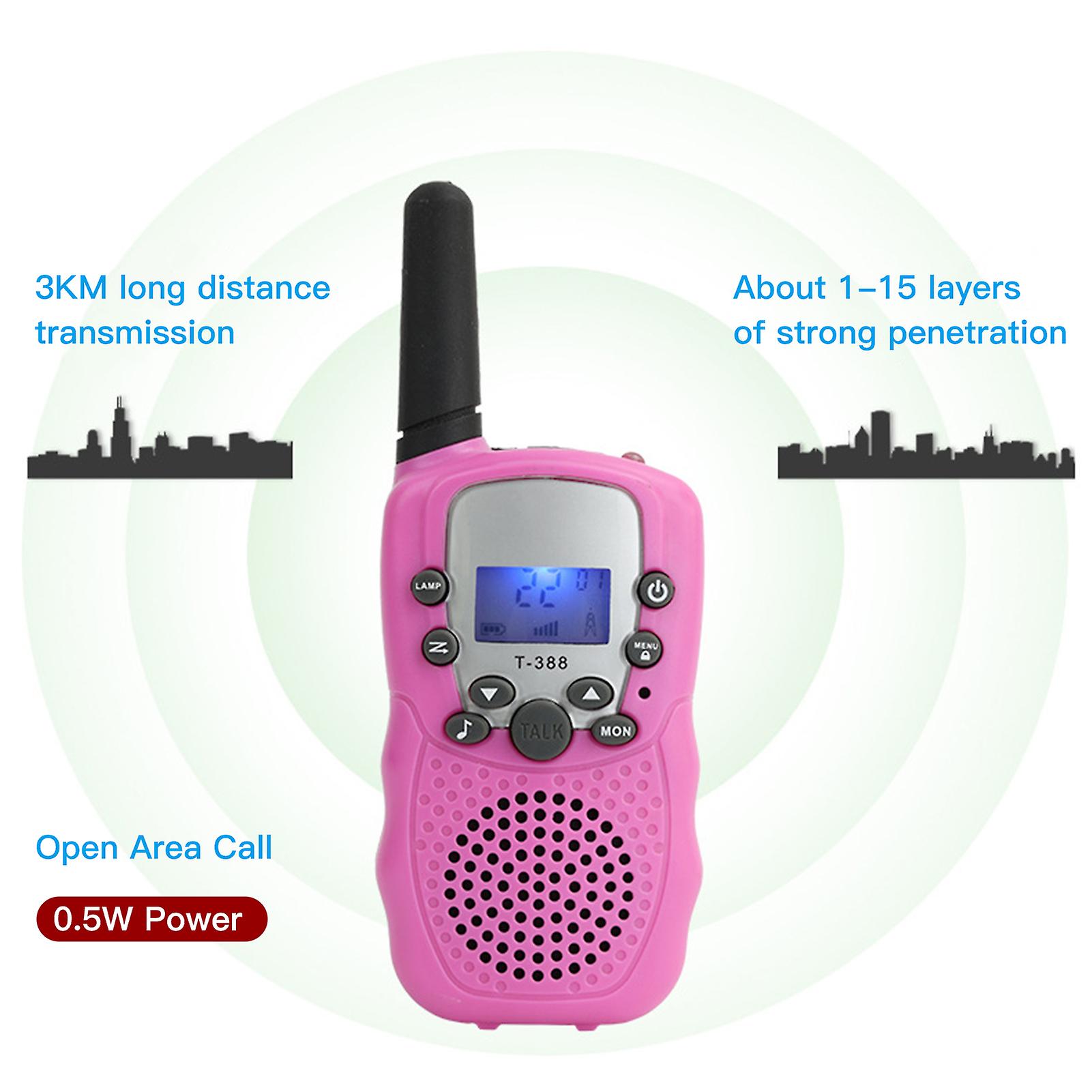 Portable Handheld Walkie Talkie For Children 2 Way Radios 3km Long Range Educational Interactive Birthday Gift For Boys And Girls Indoor Outdoor Acitv