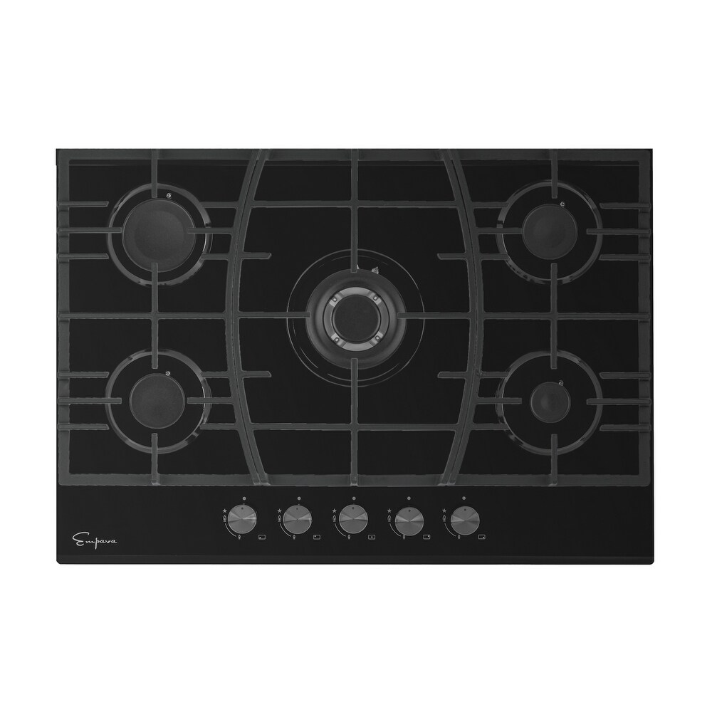 Empava 30 in Gas Cooktop Stainless Steel Built in 5 Sabaf Burners Stove