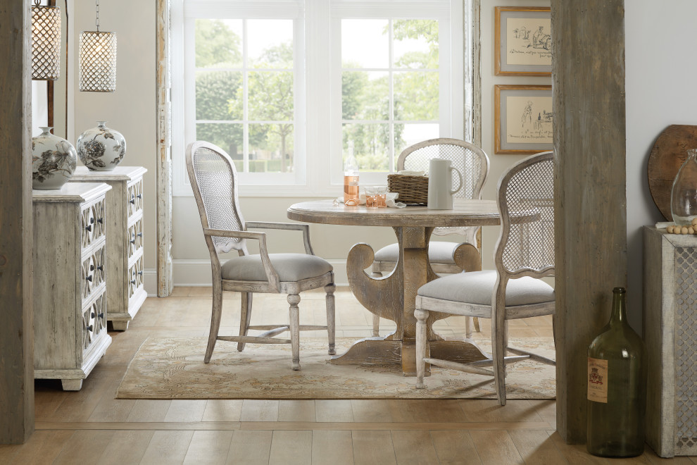 Boheme Gaston Metal Back Arm Chair   French Country   Dining Chairs   by Hooker Furniture  Houzz