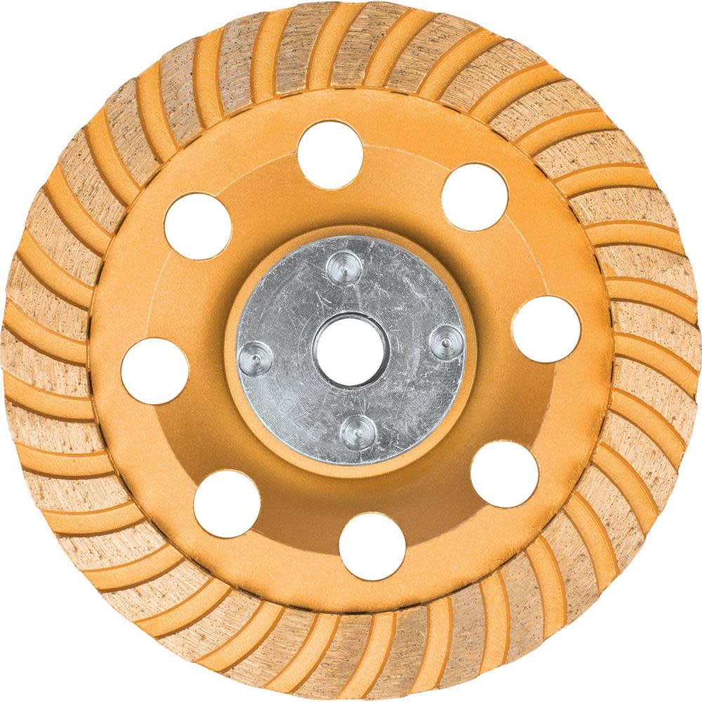 5 In. Low-Vibration Diamond Cup Wheel， Turbo ;